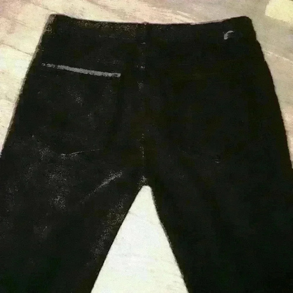 Men's Trestles distressed Jean's in black - Picture 3 of 9